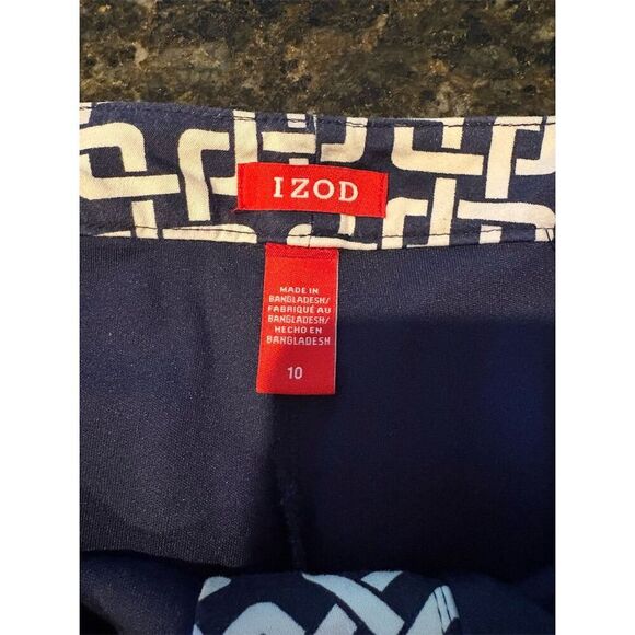 Izod Women's Standard Size 10 Geometric Skort with Built-in Shorts Multicolor - Picture 5 of 10